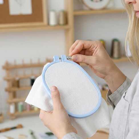Lekgavd Large Square Embroidery Hoop, ABS Plastic Cross Stitch Hoop and Frames, Embroidery Frame Cross Stitch Supplies for DIY Sewing Needlework Art Crafts in Saudi Arabia