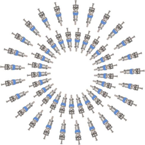 50 Pack Valve Cores for R410 R32 R22, High Pressure HVAC Valve with Teflon Seal, Replacement Part for Air Conditioning and Refrigeration Systems in Saudi Arabia