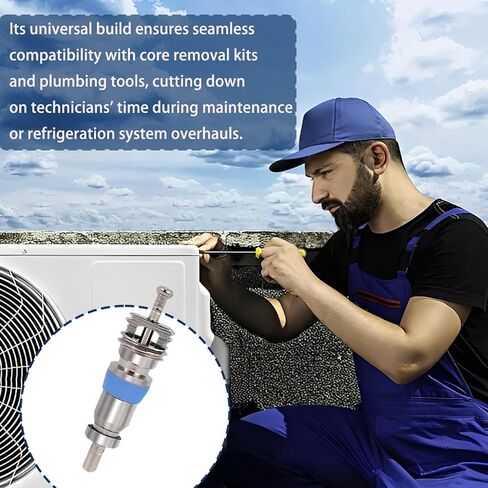 50 Pack Valve Cores for R410 R32 R22, High Pressure HVAC Valve with Teflon Seal, Replacement Part for Air Conditioning and Refrigeration Systems in Saudi Arabia