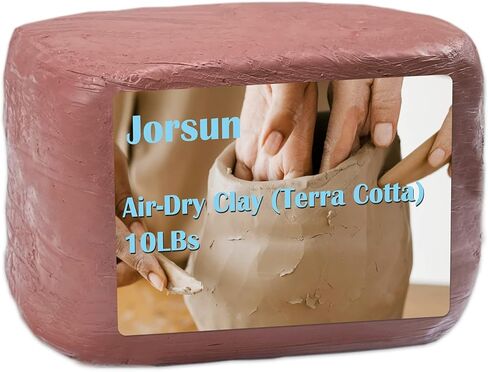 JOAWSOME Natural Air-Dry Clay Kaolin, Non-Toxic All-Purpose Compound 10LBs, All-Purpose Modeling Clay (Terra Cotta) in Saudi Arabia