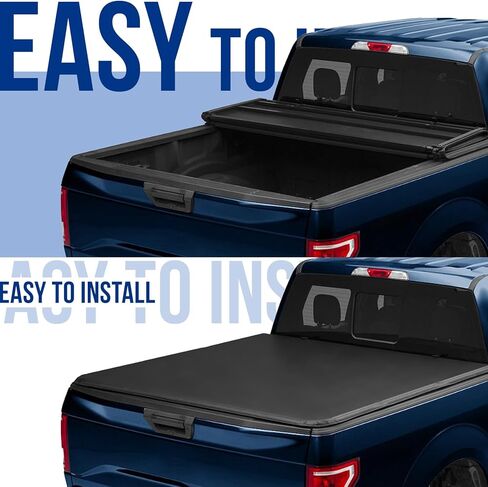 KD-Power F150 5.5FT Bed Cover Compatible with 2015-2026 Ford F150 Soft Tri-fold Truck Bed Tonneau Cover in Saudi Arabia