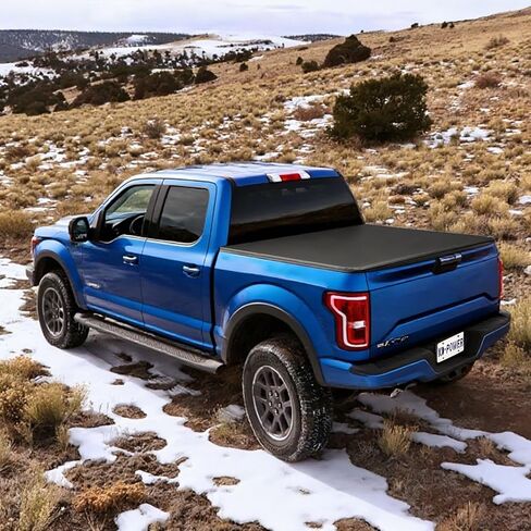 KD-Power F150 5.5FT Bed Cover Compatible with 2015-2026 Ford F150 Soft Tri-fold Truck Bed Tonneau Cover in Saudi Arabia
