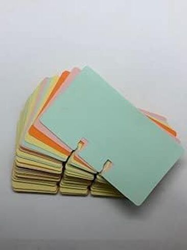 2 ¼ “ x 4" Colored Refill Cards for Rolodex Card Files, Assorted, 100 Cards per Pack (ASST55), green in Saudi Arabia