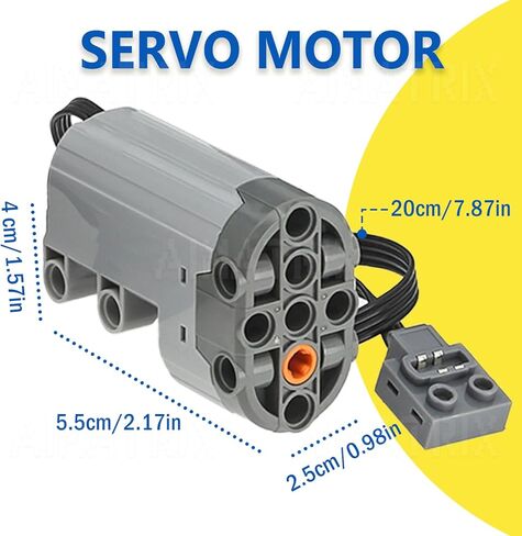 Power FuntionSset 5pcs Motor Kit，Servo-Motor&L Motor,AA-Battery-Case,Remote Control Set,Compatible with L Brand in Saudi Arabia