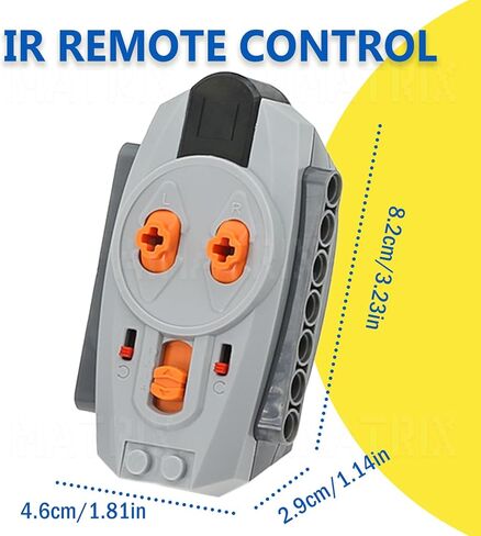 Power FuntionSset 5pcs Motor Kit，Servo-Motor&L Motor,AA-Battery-Case,Remote Control Set,Compatible with L Brand in Saudi Arabia