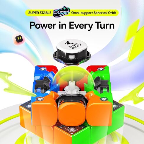 Swift 3x3 Super Maglev Speed Cube, [Super] Swift Block 2026 Flagship - 76 Magnets & Patented Core, UV Coated Professional 3x3x3 Puzzle, Premium STEM Toy Gift in Saudi Arabia