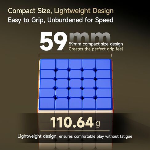 LiangCuber QY Toys Speed Cube 5x5 Magnetic UV Coating – 59mm High-Performance Puzzle Cube 5x5x5 Stickerless in Saudi Arabia