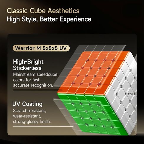 LiangCuber QY Toys Speed Cube 5x5 Magnetic UV Coating – 59mm High-Performance Puzzle Cube 5x5x5 Stickerless in Saudi Arabia