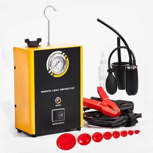 Automotive Smoke Machine Leak Detector with Built-in Air Pump,12V DC Smoke Leak Detector Diagnostic Tester for Vacuum Intake Exhaust Cooling System, Fuel Pipe Leak Locator for All Cars, boats,etc in Saudi Arabia