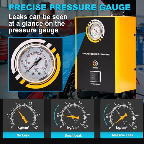 Automotive Smoke Machine Leak Detector with Built-in Air Pump,12V DC Smoke Leak Detector Diagnostic Tester for Vacuum Intake Exhaust Cooling System, Fuel Pipe Leak Locator for All Cars, boats,etc in Saudi Arabia