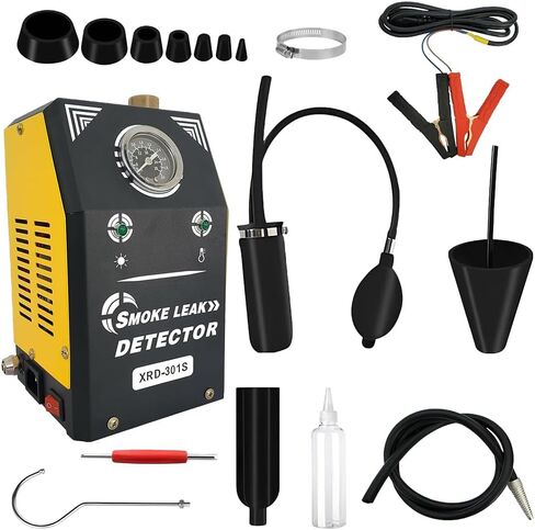 Automotive Smoke Machine with Built-in Air Pump and Pressure Gauge - 12V DC Smoke Machine for 12V Cars, Motorcycles, Trucks, Boats & ATVs in Saudi Arabia