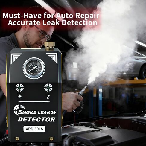 Automotive Smoke Machine with Built-in Air Pump and Pressure Gauge - 12V DC Smoke Machine for 12V Cars, Motorcycles, Trucks, Boats & ATVs in Saudi Arabia