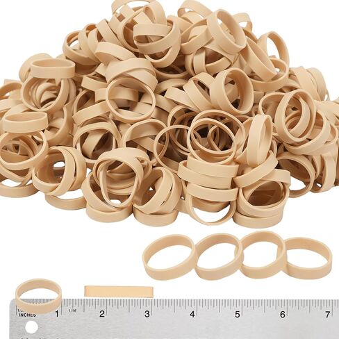 Rubber Bands 150pcs 1.5 Inch rubber band Diameter 1 inch Small Beige Elastic Bands Strong Rubber bands for Wire Cord Cable Home Office School in Saudi Arabia