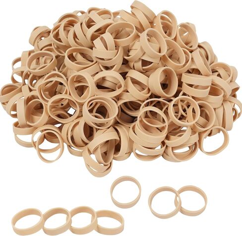 Rubber Bands 150pcs 1.5 Inch rubber band Diameter 1 inch Small Beige Elastic Bands Strong Rubber bands for Wire Cord Cable Home Office School in Saudi Arabia