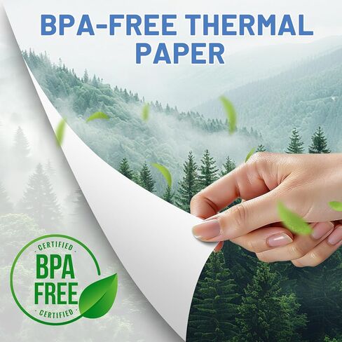 3 Rolls Thermal Printer Paper 8.5''x11'' US Letter Size, Thermal Paper Quick-Dry, Compatible with N80 D80 and Other Portable Thermal Printer in Saudi Arabia