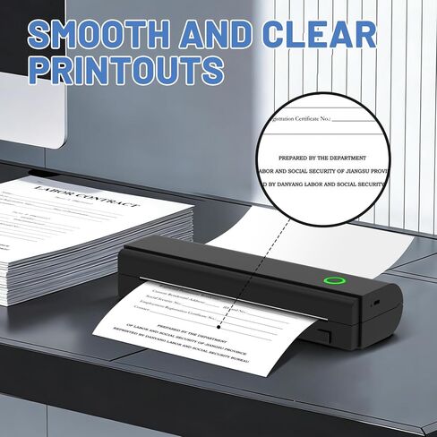 3 Rolls Thermal Printer Paper 8.5''x11'' US Letter Size, Thermal Paper Quick-Dry, Compatible with N80 D80 and Other Portable Thermal Printer in Saudi Arabia