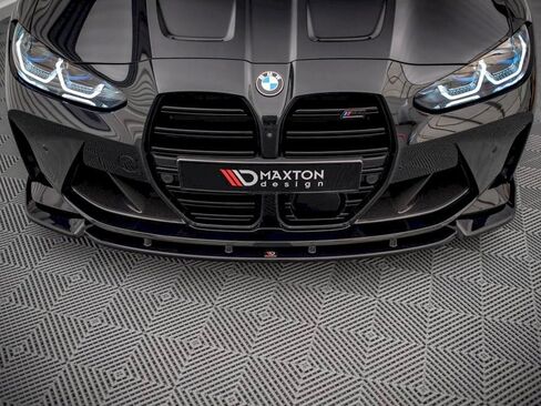 Maxton Design Front Bumper Lip V.3 Spoiler Compatible with BMW M4 G82 / M3 G80 (2021 -) in Saudi Arabia