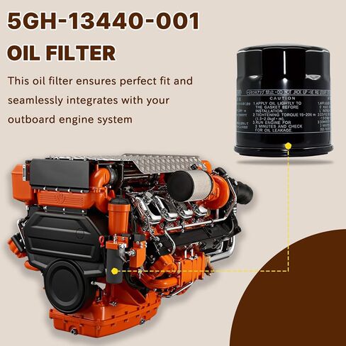 فلتر الزيت 5GH-13440-50-00 5GH-13440-60-00 5GH-13440-20-00 متوافق مع 2000-2015 Ya-ma-ha YZF-R1 YZF-R1M ZF-R6 YZF-R6S9 (عبوتان) in Kuwait