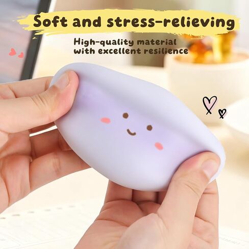 4 PCS Fidget Squishy Toys, Portable Squeeze Vacuum Stress Shapeable Ball Toys, Sensory Focus Toys for Adults Festival Gift Supplies Goodie Bag Stuffers (Machi) in Saudi Arabia