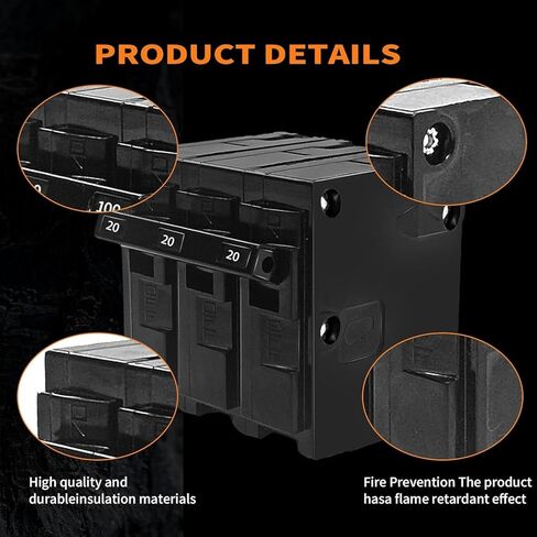Q320 Replacement 20 Amp 3 Pole Breaker | Compatible with Siemens EQ, PL & ES Load Centers | 120/240V Thermal Magnetic Circuit Breaker in Saudi Arabia