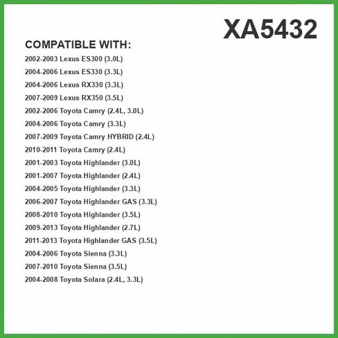 فلتر هواء المحرك الفاخر ECOGARD XA5432 يناسب Toyota Camry 2.4L 2002-2006، Highlander 3.5L 2008-2013، Sienna 3.3L 2004-2006، Sienna 3.5L 2007-2010، Highlander 3.3L 2004-2007، Camry 3.0L 2002-200 6 in Saudi Arabia