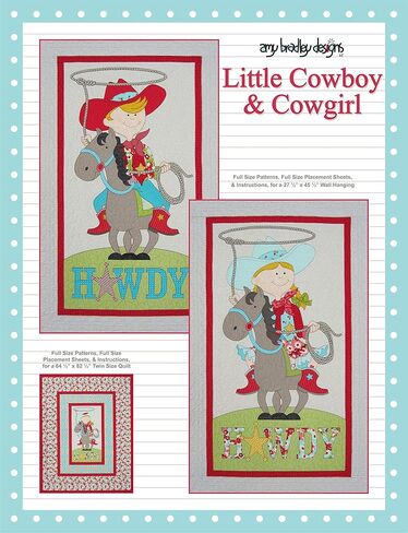Amy Bradley Designs Little Cowboy & Cowgirl Quilt Pattern in Saudi Arabia