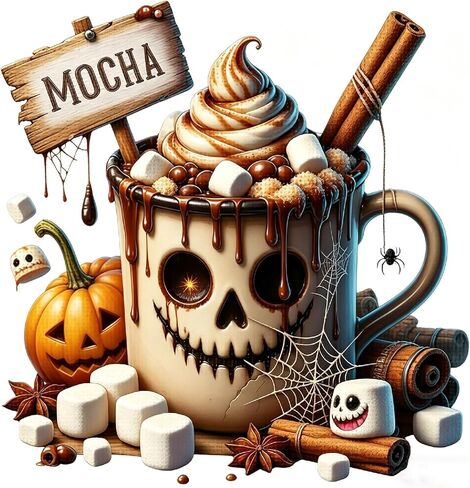 KYOQFVN Bookshelf Stamped Cross Stitch Kits for Adults Beginners - Halloween Counted Cross Stitch Kits - Halloween Embroidery Kits for Beginners Adults Arts Craft 14x14 inch in Saudi Arabia