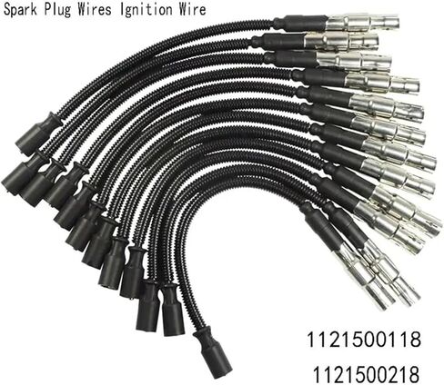WF-12PC أسلاك توصيل الإشعال سلك الإشعال متوافق مع بنز C E Class E320 W210 W203 W211 W220 W251 C240 ​​C320 C55 1121500118 1121500218 in Kuwait