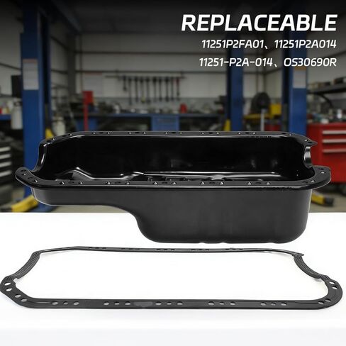 Engine Oil Pan Gasket Replace OE OS30690R/ 11251-P01-004 Compatible with HONDA Civic For Engine 1.6L 1996-2000/ Engine 1.7L 2001-2005/ Engine del Sol 1.6L 1996-1997 Oil Seal Gasket in Kuwait