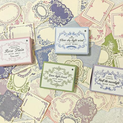120 Sheets Vintage Embossed Scrapbook Paper,Mini Pink Journaling Scrapbooking Supplies Kit Aesthetic Decorative Craft Stationery for Journaling, Junk Journals, Planners & Scrapbooking Supplies in Saudi Arabia