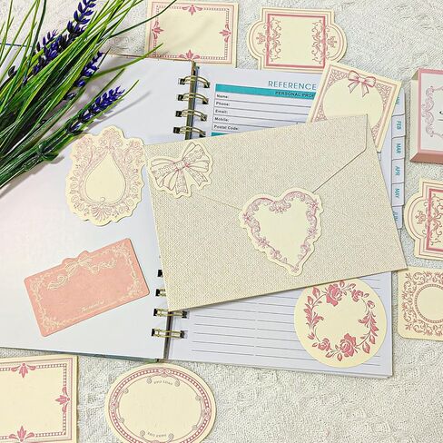 120 Sheets Vintage Embossed Scrapbook Paper,Mini Pink Journaling Scrapbooking Supplies Kit Aesthetic Decorative Craft Stationery for Journaling, Junk Journals, Planners & Scrapbooking Supplies in Saudi Arabia