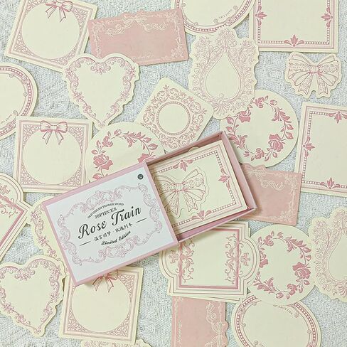 120 Sheets Vintage Embossed Scrapbook Paper,Mini Pink Journaling Scrapbooking Supplies Kit Aesthetic Decorative Craft Stationery for Journaling, Junk Journals, Planners & Scrapbooking Supplies in Saudi Arabia