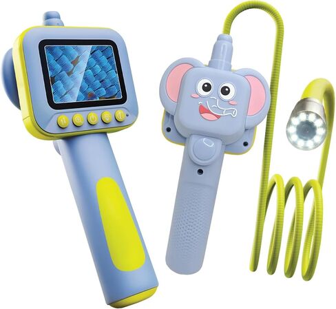 Kids Borescope Camera with Light, Panda Snake Camera Toy for Boys Girls Ages 4-12, STEM Science Educational Toy Endoscope with 2.4 Inch Screen IP67 Waterproof, Birthday Gift for Kids in Saudi Arabia
