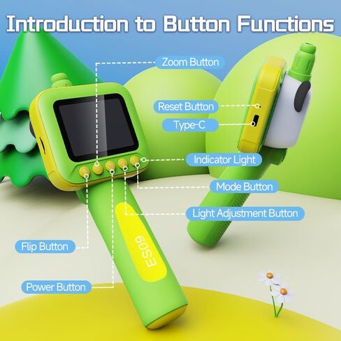 Kids Borescope Camera with Light, Panda Snake Camera Toy for Boys Girls Ages 4-12, STEM Science Educational Toy Endoscope with 2.4 Inch Screen IP67 Waterproof, Birthday Gift for Kids in Saudi Arabia