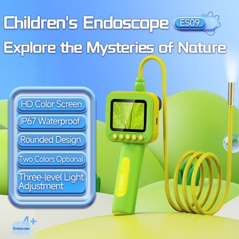 Kids Borescope Camera with Light, Panda Snake Camera Toy for Boys Girls Ages 4-12, STEM Science Educational Toy Endoscope with 2.4 Inch Screen IP67 Waterproof, Birthday Gift for Kids in Saudi Arabia