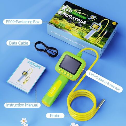 Kids Borescope Camera with Light, Panda Snake Camera Toy for Boys Girls Ages 4-12, STEM Science Educational Toy Endoscope with 2.4 Inch Screen IP67 Waterproof, Birthday Gift for Kids in Saudi Arabia