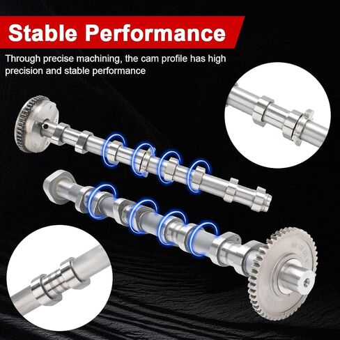 Engine Intake & Exhaust Camshaft Compatible with Audi A4 A3 A5 A6 Q3 Q5 TT Volkswagen Passat Jetta Beetl CC Eos GTI Replacement for 06H109021K 06H109022BB 06H109021G Engine Camshaft in Saudi Arabia