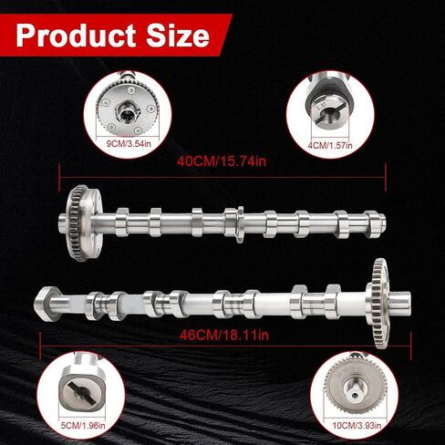Engine Intake & Exhaust Camshaft Compatible with Audi A4 A3 A5 A6 Q3 Q5 TT Volkswagen Passat Jetta Beetl CC Eos GTI Replacement for 06H109021K 06H109022BB 06H109021G Engine Camshaft in Saudi Arabia