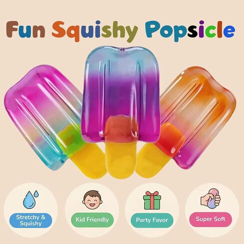 3PCS Ice Cream Squeeze Squishy, Ice Cream Cone Squishy, Slow Rise Sensory Fidget Toy,Party Favors Summer Sensory Stress Relief in Saudi Arabia