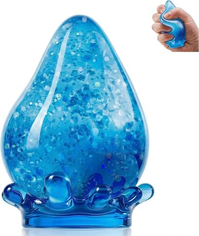Water Drop Squeeze Squishies, Dream Squishy Drop Squishy Stress Ball, Soft Fidget Stress Ball, 2026 New Slow Rise Relief Fidget Sensory for Anxiety Stress Easter Party Favors (Blue) in Saudi Arabia