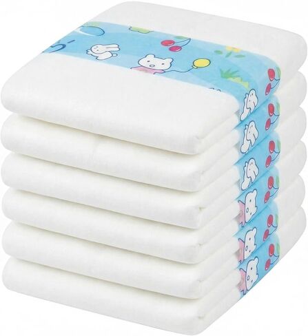 Reborn Baby Dolls Diapers for 17-24 inch Newborn Reusable 6-Piece Pack Fit in Saudi Arabia