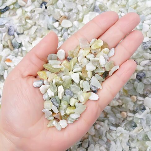 Succulent and Cactus Bonsai DIY Rocks, Jade Bean Pebbles, Natural Decorative Polished Stones Vase Fillers Gravel for Plants，Terrarium, Fairy Gardening, Indoor Outdoor Decor Ornamental Stones. in Saudi Arabia