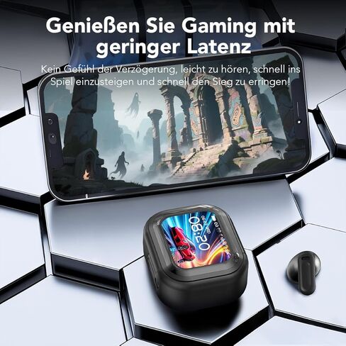 NE20 Earbuds, NE20 Translation Earbud, 6 Translation Modes, LCD Touch Screen, 60H Playtime, HiFi Sound, 135 Languages AI Translation Earbuds Real Time for Travel, Business (White) in Saudi Arabia