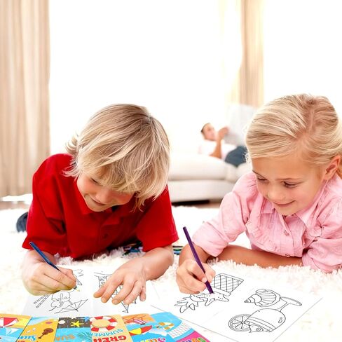 كتب تلوين صغيرة للصيف من فانسي لاند DIY، كتب أنشطة صغيرة لنهاية العام الدراسي، كتيب رسم بالجملة للتخرج، عطلات الفصول الدراسية، مكافآت هدايا حفلات أعياد الميلاد، 24 قطعة in Kuwait