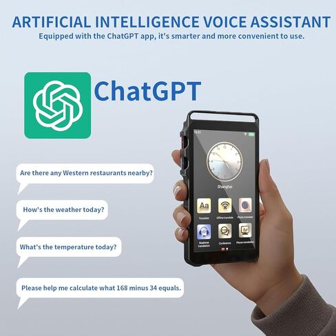 جهاز مترجم AI 2026، ترجمة صوتية فورية ثنائية الاتجاه بأكثر من 150 لغة عبر الإنترنت، ترجمة صوت وصور دون اتصال بالإنترنت، مترجم جيب محمول لتعلم الأعمال أثناء السفر in Kuwait