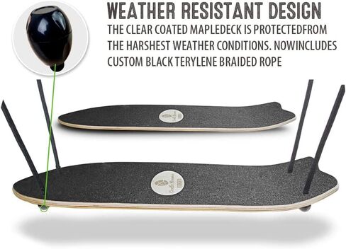 Gentle Booms Sports Skateboard Swing, 29.79.5 Inch Large Stand Up Surf With Adjustable Handle, Up to 660 Pounds Weight Capacity, Outdoor for Kids in Saudi Arabia