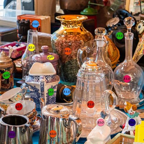 4200 قطعة من الملصقات المنقطة الملونة المستديرة مقاس 3/4 بوصة، 10 ملصقات ترميز ألوان متنوعة، ملصقات منقطة لاصقة قابلة للإزالة للمكتب والمدرسة والفصول الدراسية والمخزون والتنظيم والحرف الفنية ووضع علامات الأسعار in Kuwait