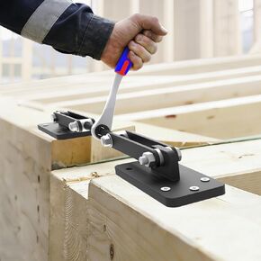 Heavy Duty Beam Puller Tool with Plates, Wall Puller Framing Tool with Ergonomic Reversible Ratchet, Framing Puller For Mass Timber, CLT, Post & Beam, and ZIP Panels, Clamping Travel 4.53" in Saudi Arabia