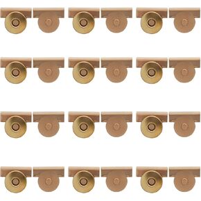 Dijedev 12 Pairs Seamless Magnetic Buckle Clasp, No-Sewing Metal Snap Buttons Magnetic Purse Clasps, Multifunctional Snap Buttons for Tote Bags, DIY Crafts, Wallets (Silver) in Kuwait