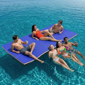 Floating Water Mat 9/12/18 Ft, 3 Layer Tear Resistant XPE Foam Floating Mat for Lake Pool Beach and Ocean, Extra Large Portable Lily Pad for Multiple Users in Saudi Arabia